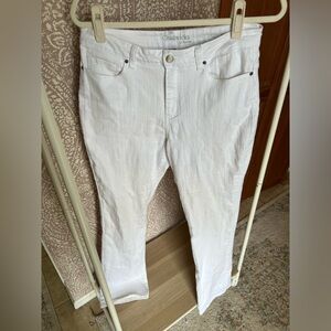 Chadwick’s Classic Bootcut Long Tall Bright White Denim Jeans Western Women